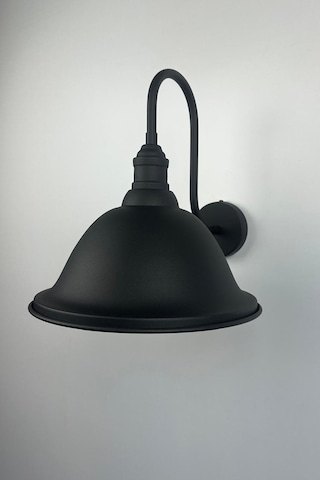 Zupra Siyah Renk Aplik Tekli Duvar Lambası Salon Koridor Restoran Dekoratif Aplikleri Siyah