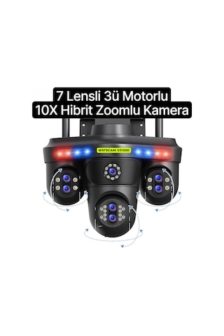 7 Lens 4 Görüntü 10x Hibrit Zoom Ptz Güvenlik Kamerası-135889