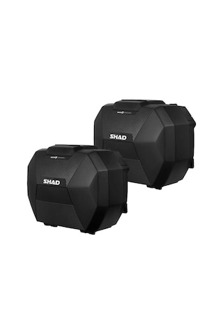 Motosiklet Shad Adventure Yan Çanta Takım Genişleyebilir 38+38 Lt Carbon Renkli