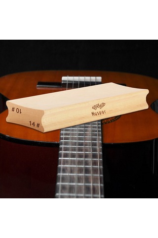 Leezsing Profesyonel Gitar Freze Düzleştirme Ve Parlatma Bloku - 10"&14" + 2x600 Kum Kağıdı