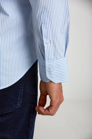 Bisse Düğmeli Yaka Regular Fit Gömlek Açık-mavi Gmczg3ps22400003 D33 Açık Mavi