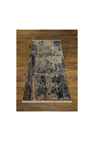 Melange 9503-azure Krem-mavi-kahve Halı Çok Renkli