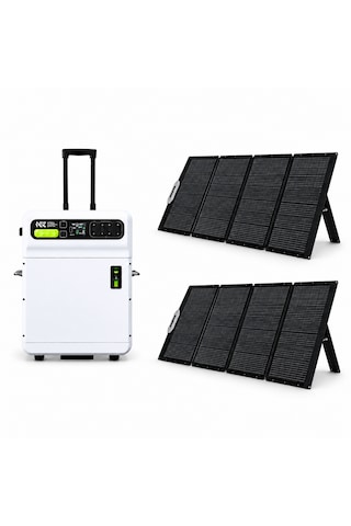 Initial Entropy Energy Sh4000+2x Sp400 Profesyonel Solar Enerji Seti 5120wh 4000w Hibrit Ess+800w Güneş Paneli