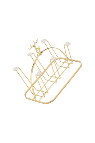 Oturma Odası İçin Şık Altın Metal Bardak Tutucu