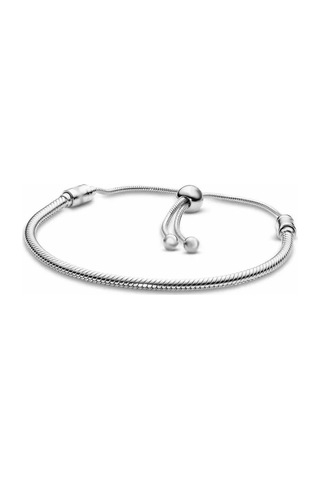 Bileklik 925 Ayar Gümüş Ayarlanabilir Charm Vidalı Kilitli Uyumlu Kadın Bileziği