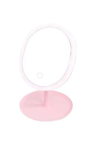 Vkemall Lambalı Makyaj Aynası Refill Light Şarj Edilebilir Yurt Masaüstü Aynası