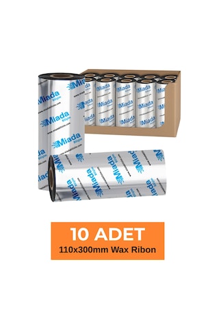 10'lu Wax Ribon 110x300 - Termal Transfer Şerit Diğer