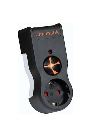 Tunçmatik Voltaj & Akım Korumalı Grup Priz Powersurge 1-Surge Protection Plug-525 Joule-Siyah