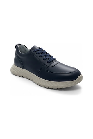 Dosa Shoes Kadın Deri Yandan Dikişli Ayakkabı Lacivert