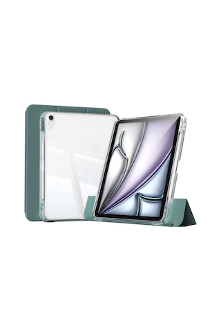 Apple İpad Air 13 2025 M3 Kılıf Magnetic Tasarımlı Ayrılabilen Özellikli Standlı Tablet Kılıfı Kapaklı Kılıf