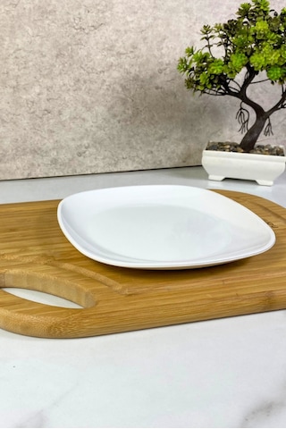 18cm Kare Servis Tabağı Polikarbon Oval