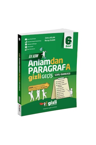 Gizli Yayınları 2025 6. Sınıf İlk Adım Anlamdan Paragrafa Gizli Geçiş