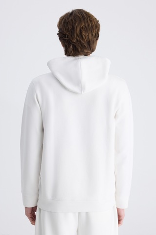 Twn Slim Fit Ekru Düz Örgü Pamuklu Sweatshirt 5ece247020042 Çok Renkli