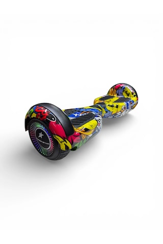 Elektrikli Kaykay Hoverboard Bluetooth Hoparlörlü 6.5 Inch Otomatik Akıllı Denge RS-S5 -Apato Grafiti