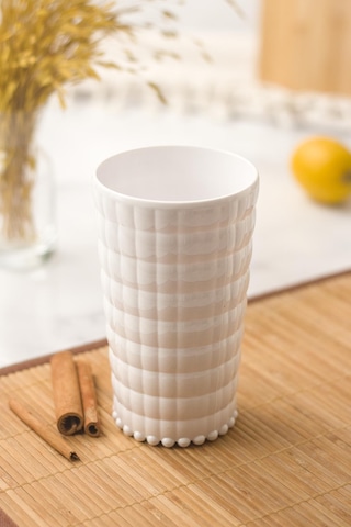 Allegra Beyaz 6 Lı Bardak Seti 750 Ml Akrilik Malzeme - Cam Değildir Kırılmaya Dayanıklı