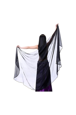 Kaftan Collection Dansöz Oryantal Şalı Siyah Siyah