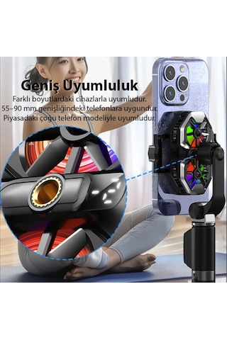 Turbo Çift Fanlı -2 Derece Telefon Soğutucu Oyun Canlı Yayın İçin Soğutucu Fan Memo Dl 21