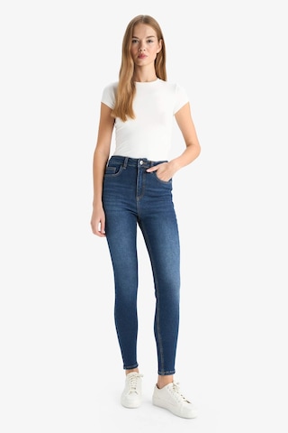 Defacto Skinny Fit Yüksek Bel Bilek Boy Jean Pantolon F2964ax25wnnm34 Mavi