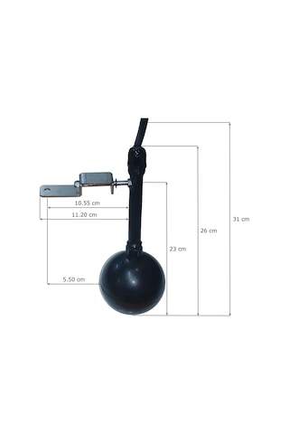 Limit F004 Ldtf 0,6 Metre Kauçuk Kablolu L Model Dar Alan Top Tip Atık Sıvı Dalgıç Pompa Seviye Flatörü