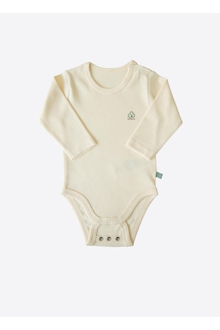 Kitikate Organik New Basic Uzayan Uzun Kol Body Natural Naturel