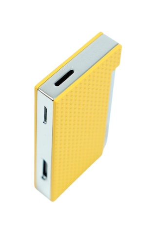 Caseti Tek Torch Perde Alev Sarı Metal Puro Çakmağı