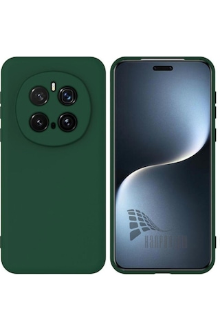 Honor Magic 7 Pro Uyumlu Silikon Kılıf - Kamera Korumalı Esnek Pastel Renk Kapak - Yeşil