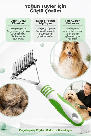 Andis 10 Bıçaklı Keçeleşmiş Kedi Ve Köpek Tüy Kesici Tarak