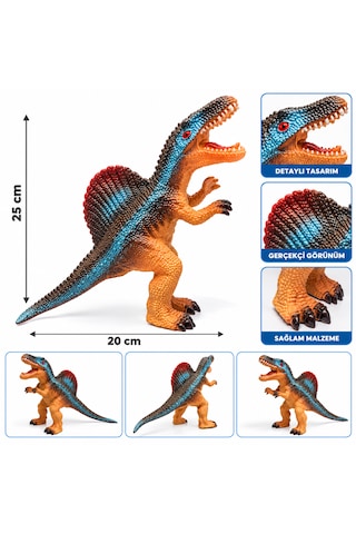 25 Cm Sesli Dinozor Oyuncak Detaylı Spinosaurus Figürü