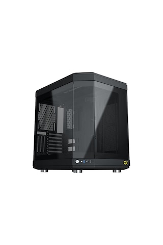 Xigmatek En41938 Cubı Siyah Type-c+3 Yön Temperli Cam 6x12cm Argb E-atx Gaming Oyuncu Kasa