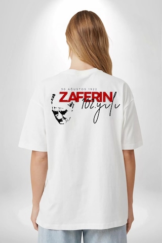Tarzyeri 30 Ağustos Unisex Baskılı T-shirt - Beyaz Beyaz
