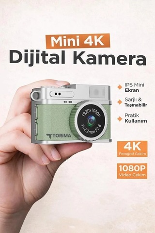 Floranova CMR35 1080p Mini Dijital Kamera Selfie Video Vlog Kamerası