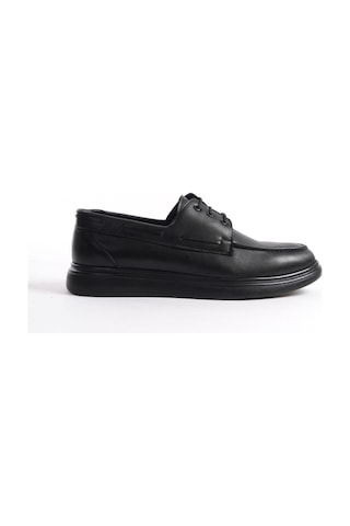 Mubiano Mbrgn105-s Siyah Erkek Bağcıklı Loafer Siyah