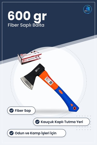 Balta Fiber Saplı 600 Gr Odun Kesme Kamp Bahçe Çok Amaçlı El Alet
