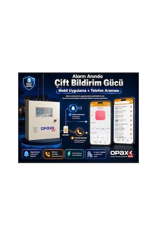 Opax-2646 Bgr-10 Kablolu Sirenli Akülü Gprs/gsm Ev Ve İşyeri Alarm Seti