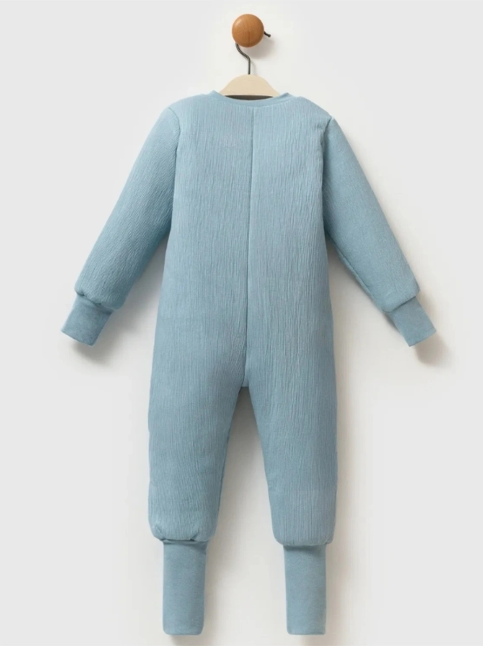 Fermuarlı Bisiklet Yaka Uyku Tulumu Çoraplı Patikli 2,5 Tog Mavi