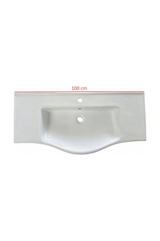 Bozvit 100 Cm Konsollu Lavabo Beyaz - 11100 Beyaz