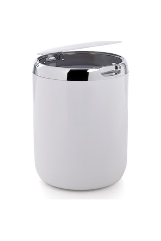 Primanova Tezgah Üstü Plastik Kapaklı Çöp Kovası 3 Lt Beyaz M-E29 Beyaz