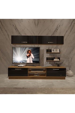 Decoraktiv Eko 5b Mdf Dvd Tv Ünitesi Tv Sehpası Pera - Siyah