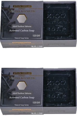 Hmd Bitkisel Kozmetik Aktif Karbon Sabunu 2 x 125 G