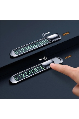 Araç İçi Numaratör Park Telefon Numarası Fosforlu Numaratör