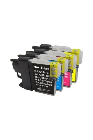 Printpen Brother Lc 38. 61. 65. 67. 980. 1100 4 Renk Kartuş Seti