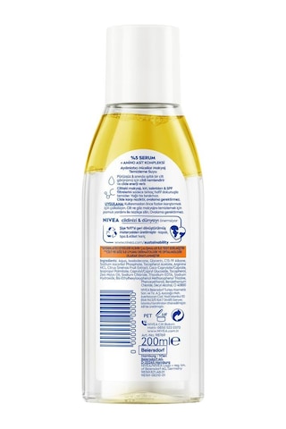 Aydınlatıcı Micellar Makyaj Temizleme Suyu 200ml, Serum Etkili, C Vitamini,parlak Cilt