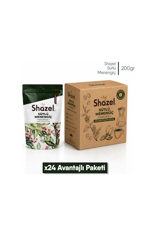Shazel Hazır Menengiç Kahvesi Doypack 200 Gr 24 Adet 1 Koli Öğütülmüş