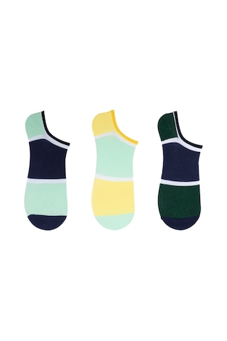The Socks Company 3 Çift Özel Kutulu Erkek Görünmez Çorap 23SDCR152P Gri