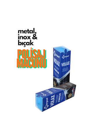 Metal Paslanmaz Ve Krom Parlatıcı Polisaj Macunu Marpol Volax Mavi Cila 1 Kg Bıçak Bileme