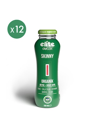 12'li Organik Skinny %100 Meyve-sebze Suyu 200 Ml