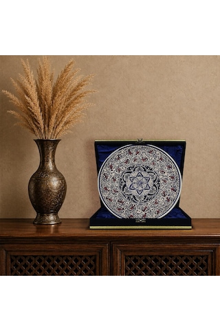 E38 El İşçiliği Çini Tabak 25 Cm - 6685