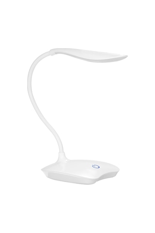 Yunboo Usb Şarjlı Led Masa Lambası, Dokunmatik Kontrol, 3 Aydınlatma Seviyesi, 360 Döner Başlık, Esnek Hortum, Göz Koruyucu, Çalışma Ve Öğrenme İçin Beyaz Işık Beyaz