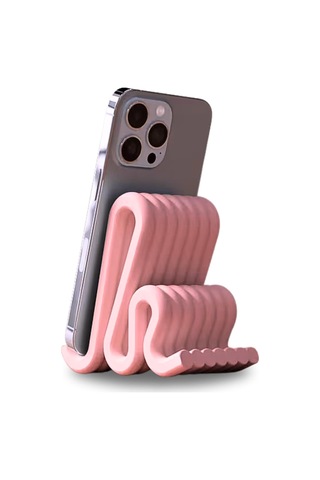Modern Masaüstü Minimalist Telefon Tutucu - Stand Pembe Diğer