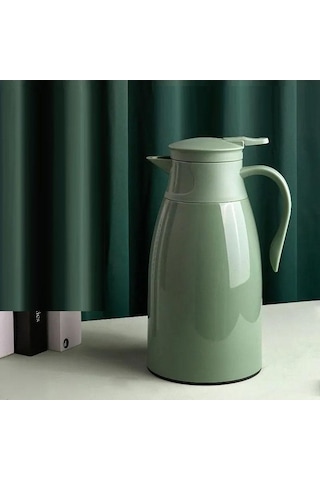 Novahub Yeşil Yalıtım Pot 1900ml Taşınabilir Ev Araba Termos Pot Yeşil